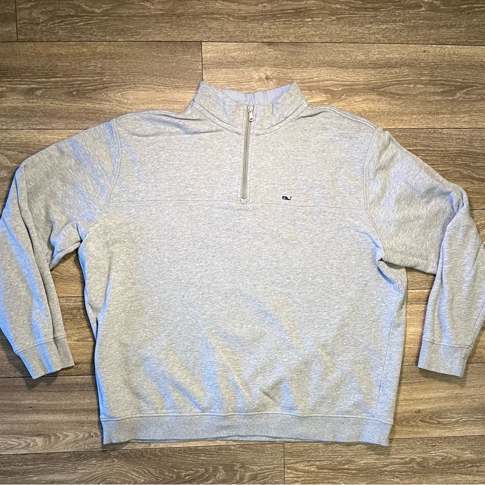 Vineyard Vines Men’s 1/4 Zip Pullover Sweater Gray Size 2XL